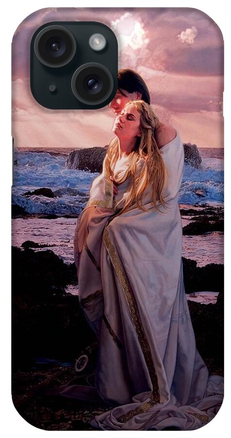 Romantic Prints iPhone Case featuring the painting Tristan and Isolde by Patrick Whelan