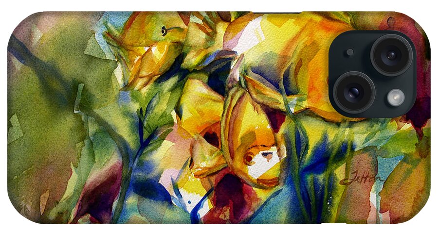 Art iPhone Case featuring the painting Tropical Fish 2 by Julianne Felton