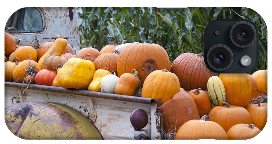Agribusiness iPhone Case featuring the photograph Truck Full of Pumpkins by Juli Scalzi