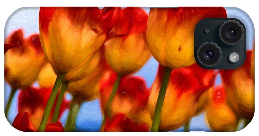 Tulips iPhone Case featuring the photograph Tulip Reach by Rick Lawler