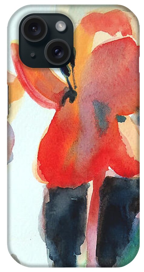 Painting iPhone Case featuring the painting Tulips Together by Kathy Braud