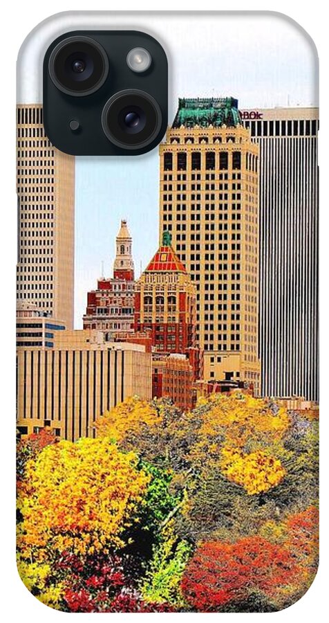 Tulsa iPhone Case featuring the photograph Tulsa Oklahoma in Autumn by Janette Boyd