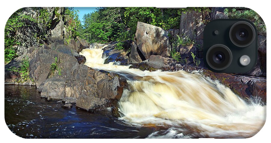Lower Dave's Falls iPhone Case featuring the photograph Tumbling Falls Close-up by Leda Robertson