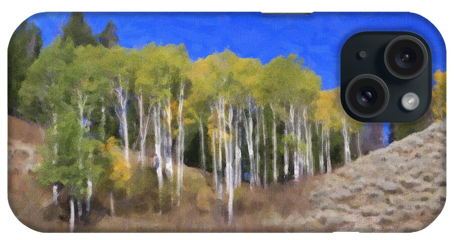 Trees iPhone Case featuring the photograph Turning Aspens by Clare VanderVeen