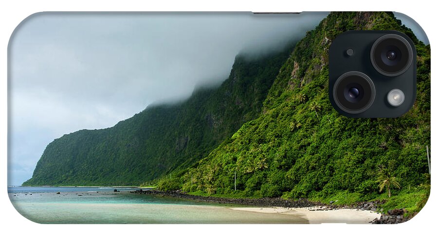 American Samoa iPhone Case featuring the photograph Turquoise Water And White Sand Beach by Michael Runkel