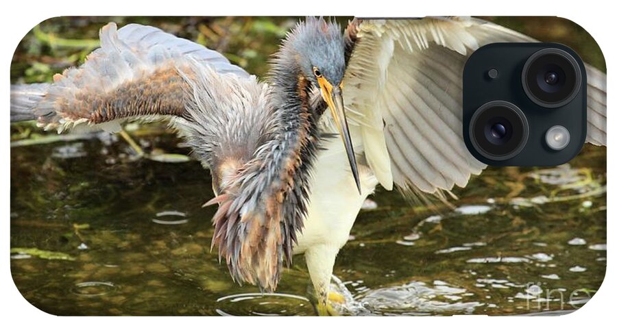 Heron iPhone Case featuring the photograph Twist And Fish by Adam Jewell
