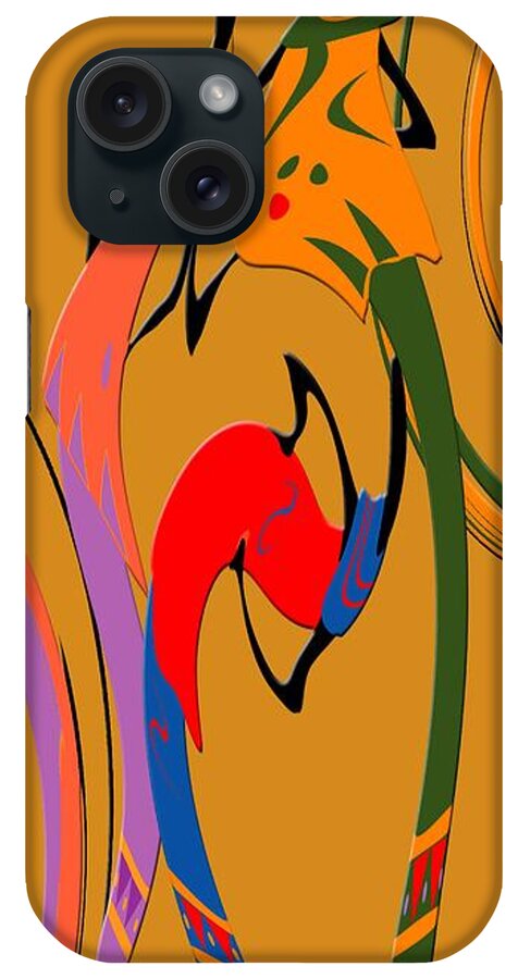 Abstract iPhone Case featuring the digital art Twisted by Terry Boykin