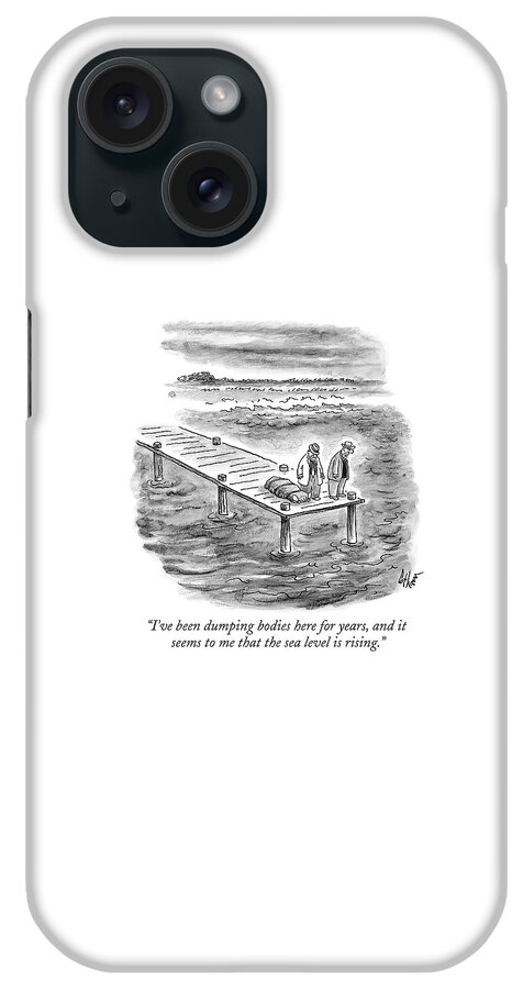 Two Gangsters With A Body In A Tarpaulin Stand iPhone Case