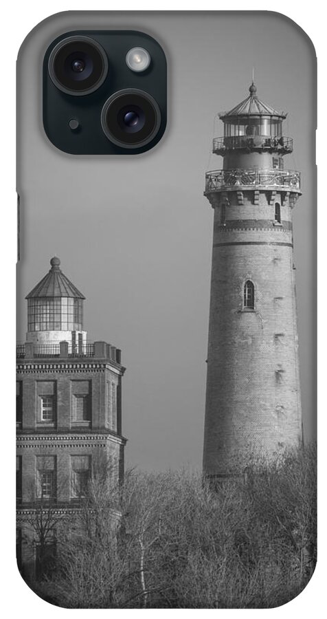 Island Of Ruegen iPhone Case featuring the photograph Two Lighthouses by Ralf Kaiser