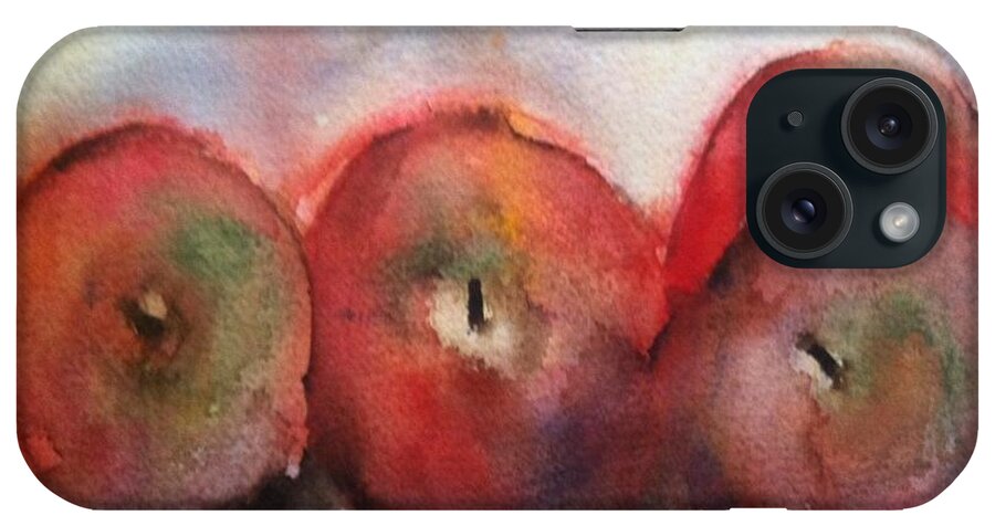 Orchards iPhone Case featuring the painting Two Pairs by Sherry Harradence