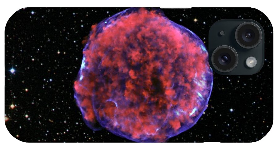 Tycho Supernova Remnant iPhone Case featuring the photograph Tycho Supernova Remnant by Nasa/cxc/rutgers/k.eriksen Et Al/dss/science Photo Library