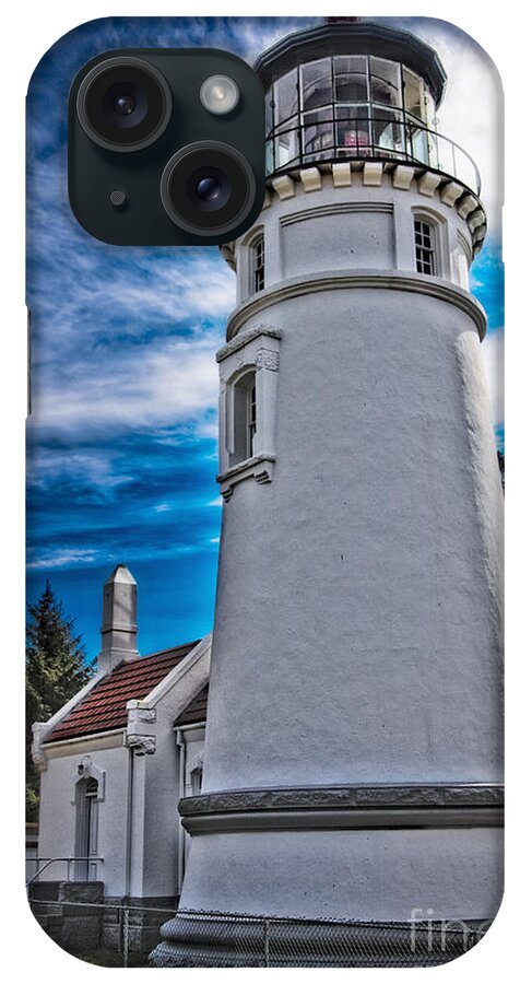 Oregon iPhone Case featuring the photograph Umpqua Lighthouse by Timothy Hacker