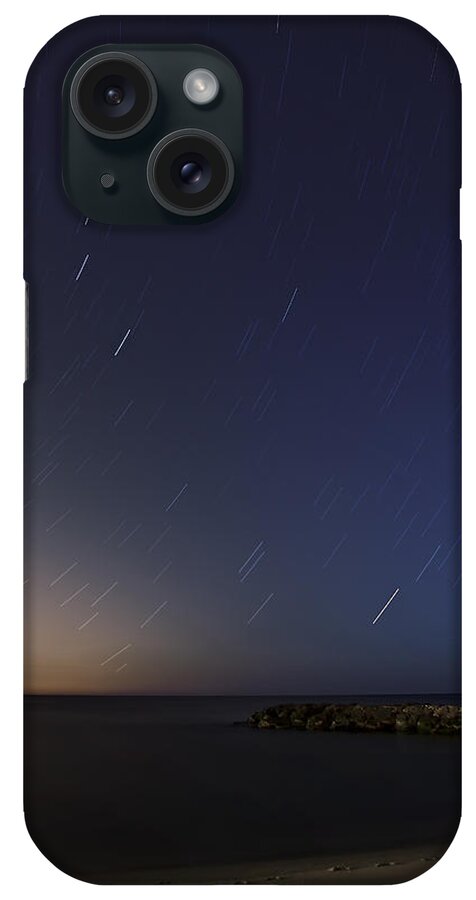 Star Trails iPhone Case featuring the photograph Under The Stars by Susan Candelario