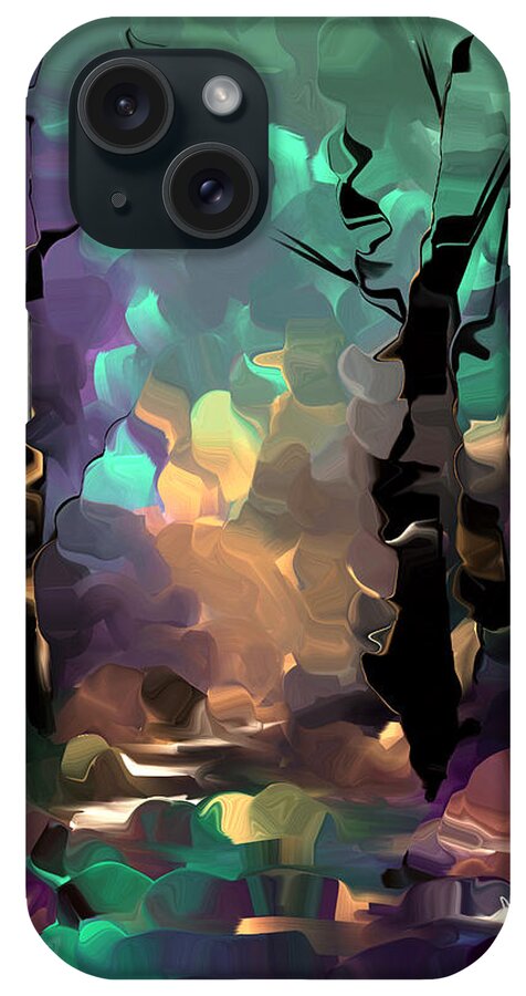 Trees iPhone Case featuring the painting Understanding In Color by Steven Lebron Langston