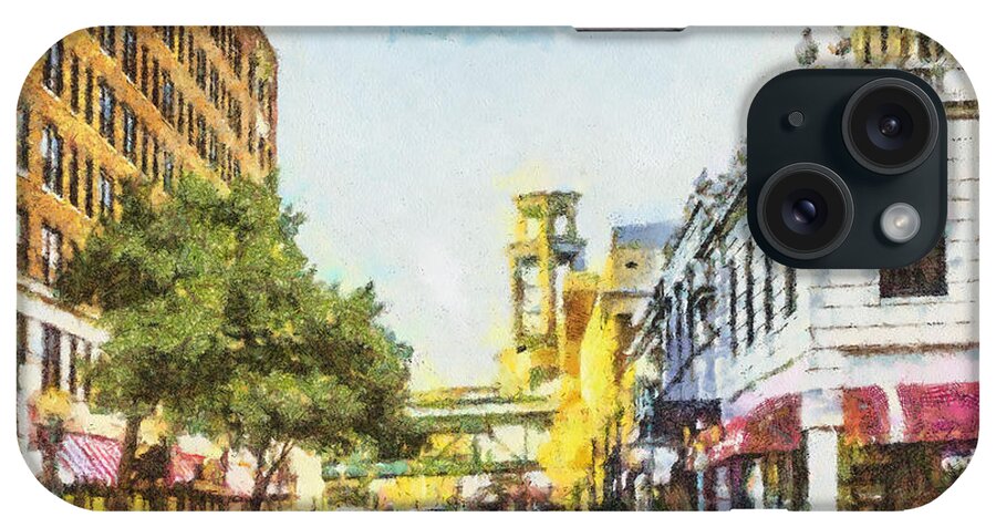 Union Avenue iPhone Case featuring the painting Union and 3rd by Barry Jones