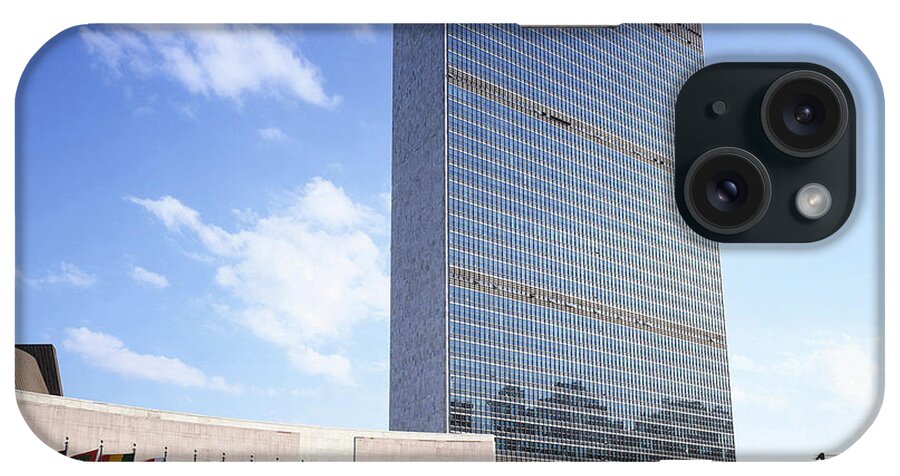 United Nations iPhone Case featuring the photograph United Nations Building by Rafael Macia