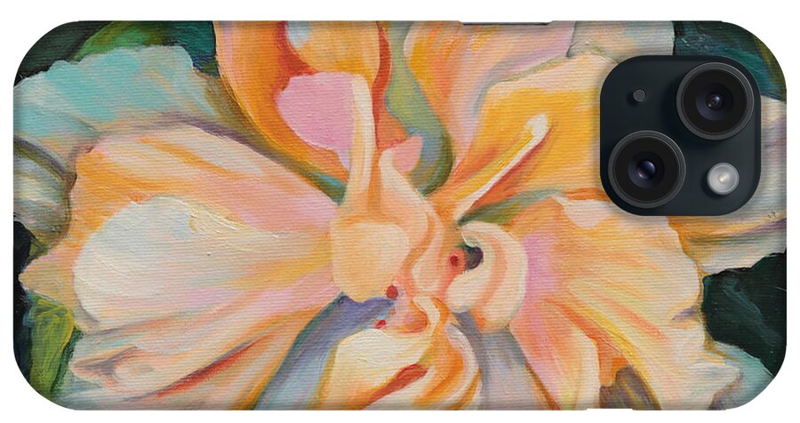Flower iPhone Case featuring the painting Unity by Trina Teele