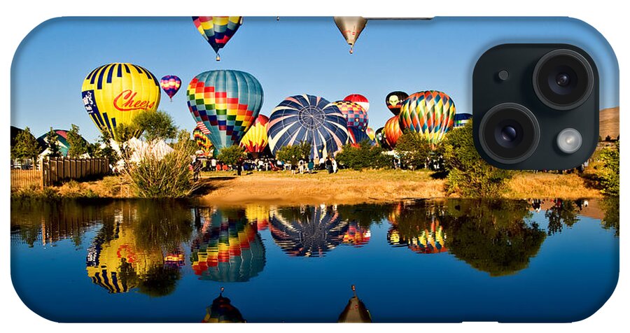 Sports iPhone Case featuring the photograph Balloons by Maria Coulson