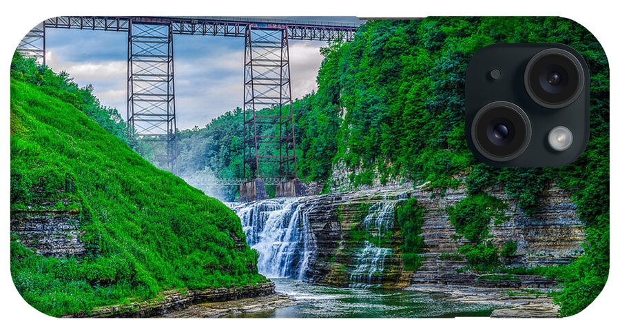 Upper Falls iPhone Case featuring the photograph Upper Falls by Rick Bartrand