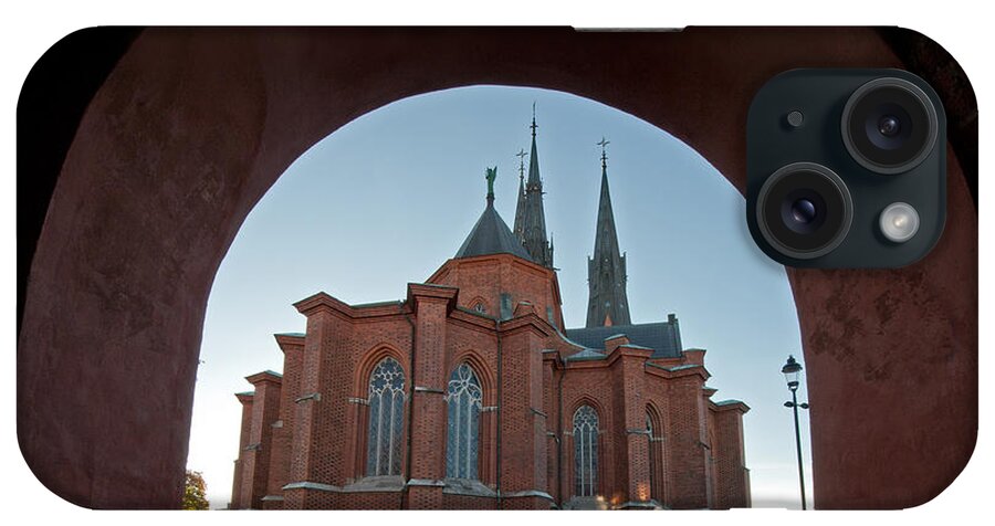 Uppsala Cathedral's East Side iPhone Case featuring the photograph Uppsala Cathedral's east side by Torbjorn Swenelius