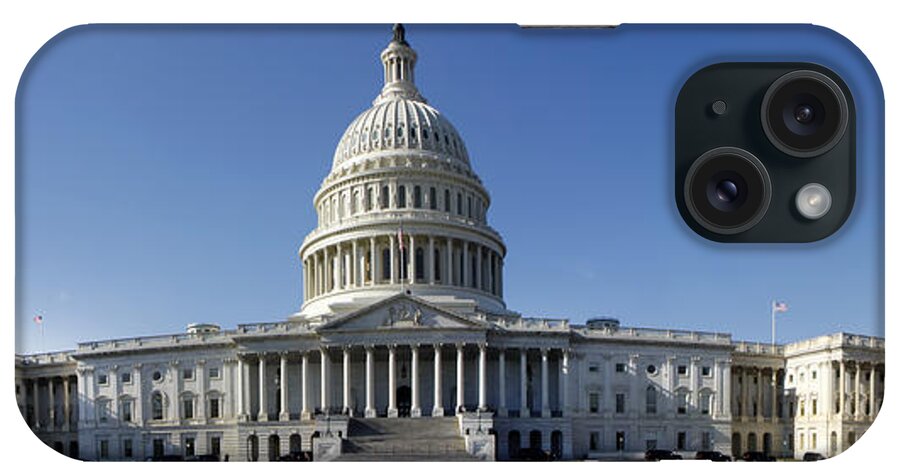 Kg iPhone Case featuring the photograph US Capitol Panorama by KG Thienemann