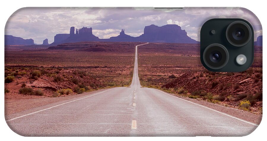 Utah iPhone Case featuring the photograph US Highway 163 by Nicholas Blackwell