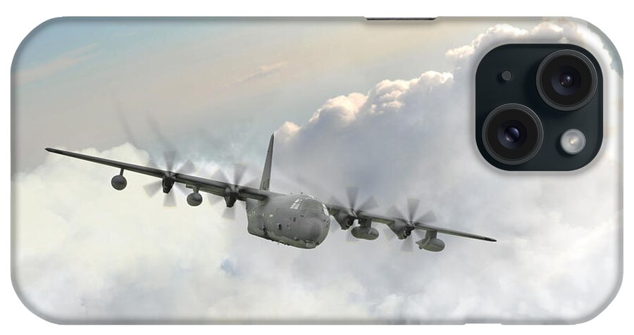 Usaf C130 iPhone Case featuring the digital art Usaf C130 by Airpower Art