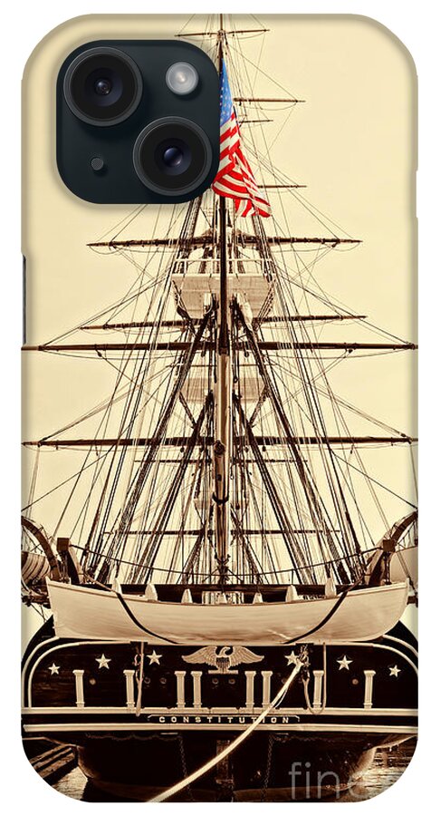 Constitution iPhone Case featuring the photograph USS Constitution by Nigel Fletcher-Jones