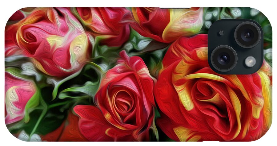 Greeting Cards iPhone Case featuring the digital art Valentine's Day Surprise by Vincent Franco