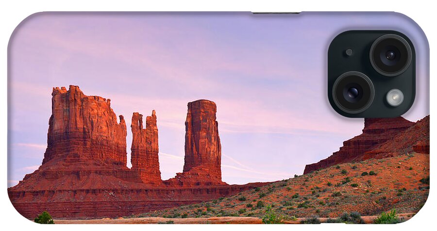 Valley iPhone Case featuring the photograph Valley of the Gods - A oasis for the soul by Alexandra Till