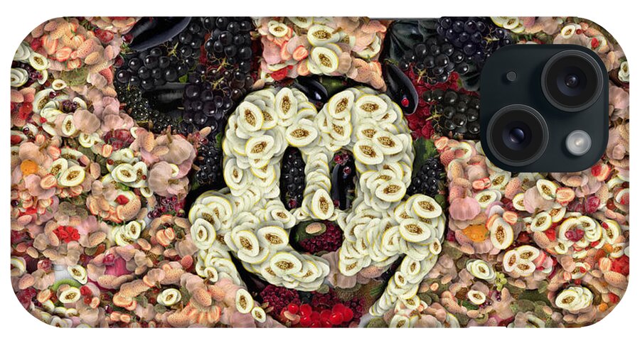 Art iPhone Case featuring the digital art Veggie Mickey Mouse by Paulette B Wright