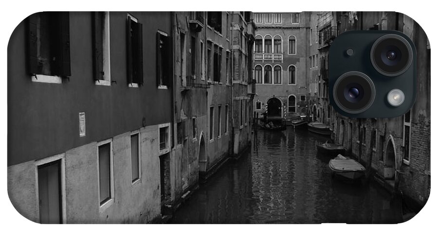 Venice iPhone Case featuring the photograph Venetian monochrome BW by Walter Fahmy