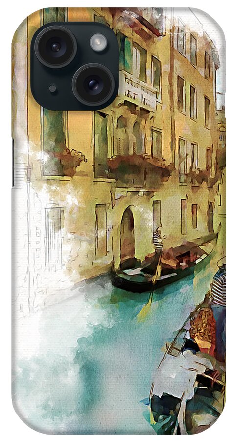Venice iPhone Case featuring the painting Venice 1 by Greg Collins