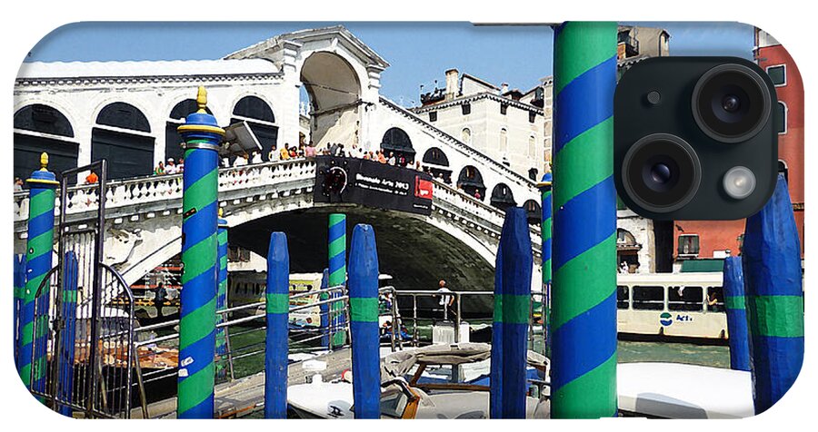 Italy iPhone Case featuring the painting Venice Italy Ponte Di Rialto by Irina Sztukowski