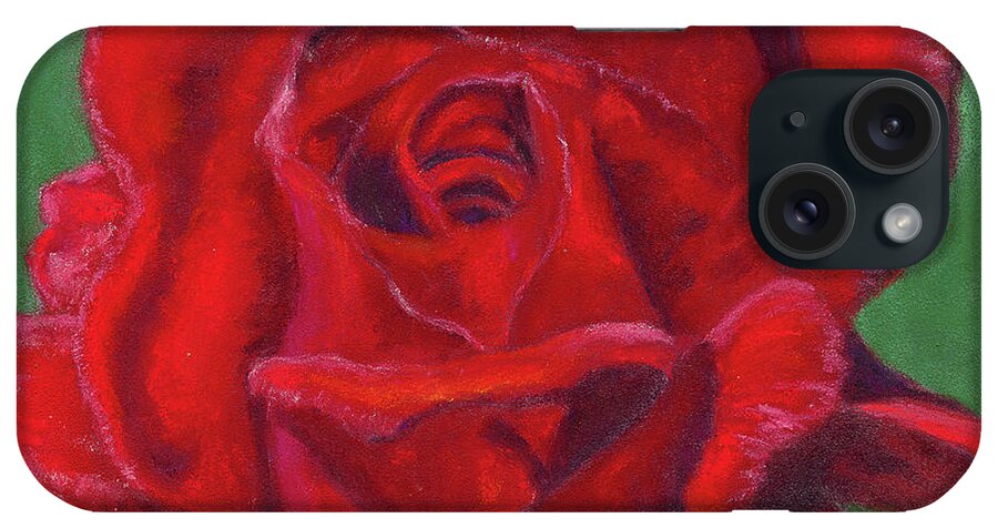 Rose iPhone Case featuring the painting Very Red Rose by Arlene Crafton