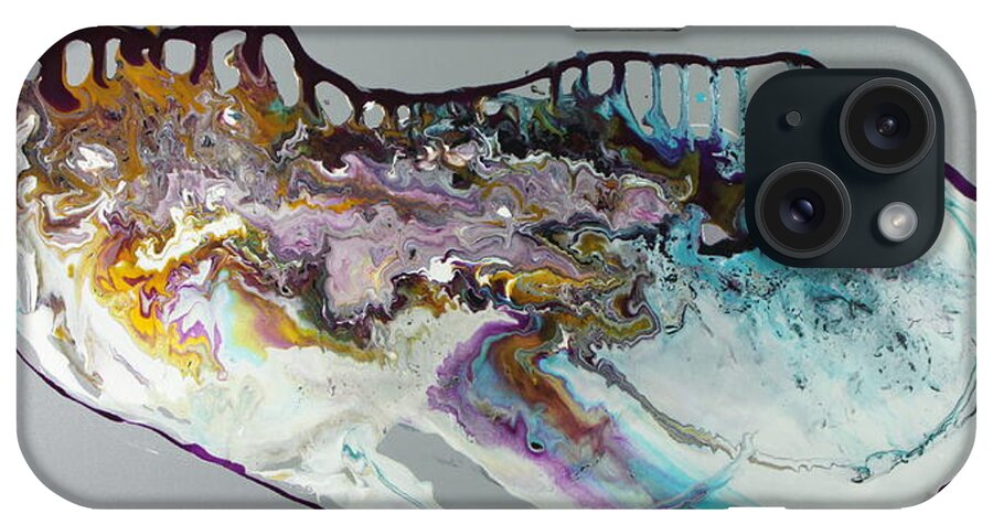 Fluid iPhone Case featuring the painting Vessel by Madeleine Arnett