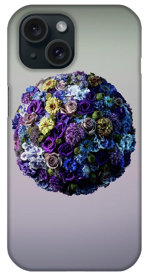 Tranquility iPhone Case featuring the photograph Vibrant Sphere Shaped Floral Arrangement by Jonathan Knowles