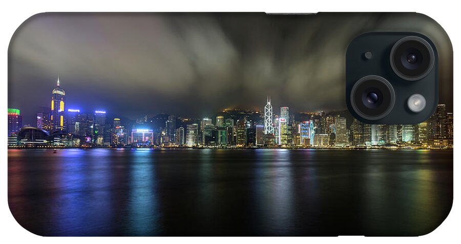Clear Sky iPhone Case featuring the photograph Victoria Harbor by Tristan O'tierney