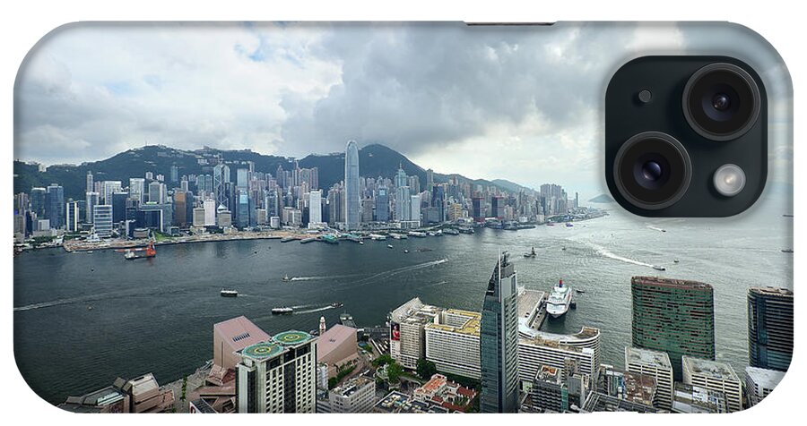 Outdoors iPhone Case featuring the photograph Victoria Harbour by Joe Chen Photography