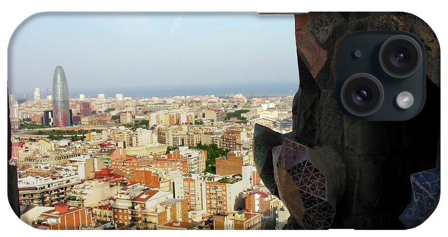 Barcelona iPhone Case featuring the photograph View of Barcelona from Sagrada Familia by Jacqueline M Lewis