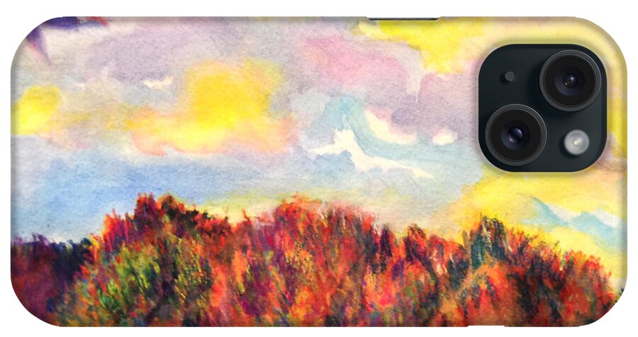 Sunset iPhone Case featuring the photograph View Of Goat Island by Anna Porter