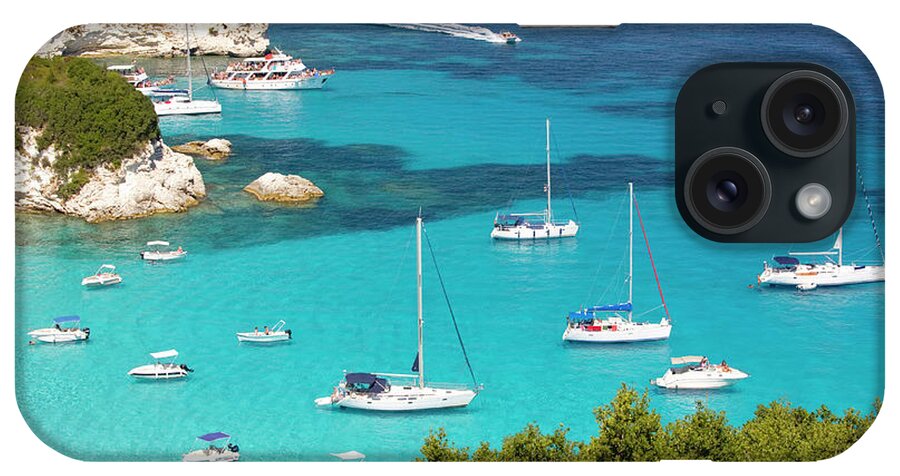 Scenics iPhone Case featuring the photograph View Over Voutoumi Bay, Antipaxos by David C Tomlinson