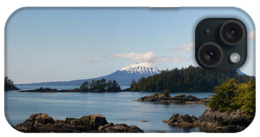 Photography iPhone Case featuring the photograph View Toward Mount Edgecumbe, Sitka Bay by Panoramic Images