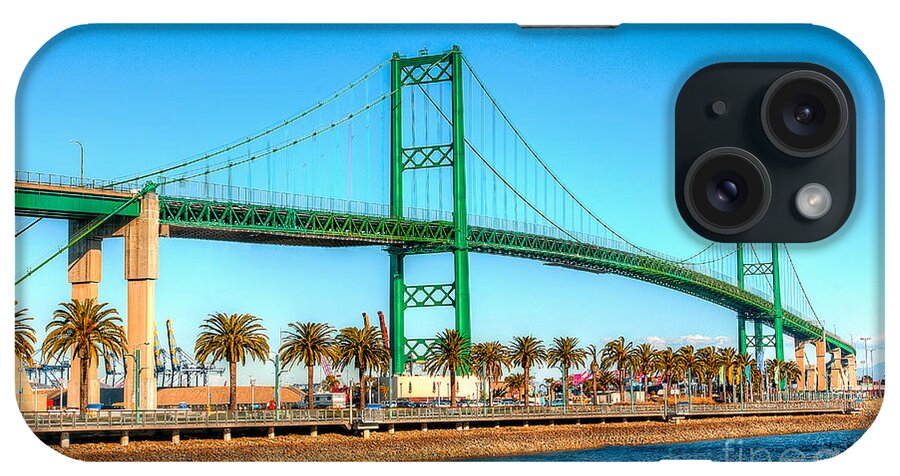 Bridge iPhone Case featuring the photograph Vincent Thomas Bridge by Jim Carrell