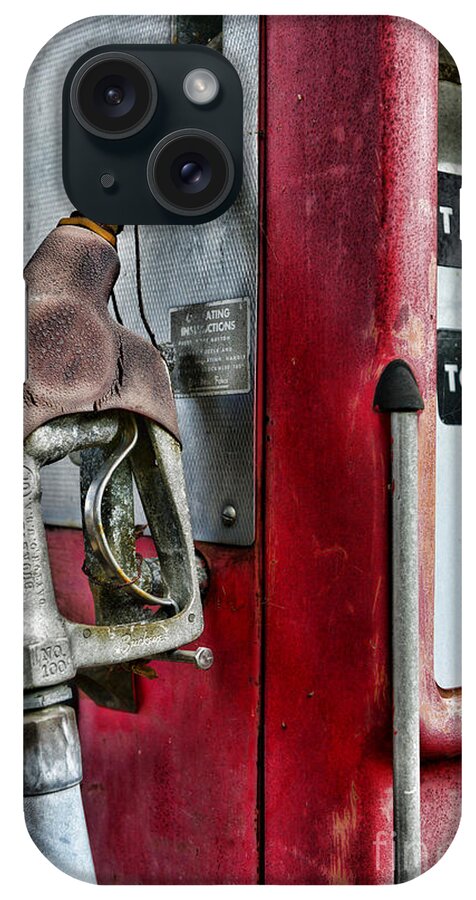 Paul Ward iPhone Case featuring the photograph Vintage Gas Pump by Paul Ward