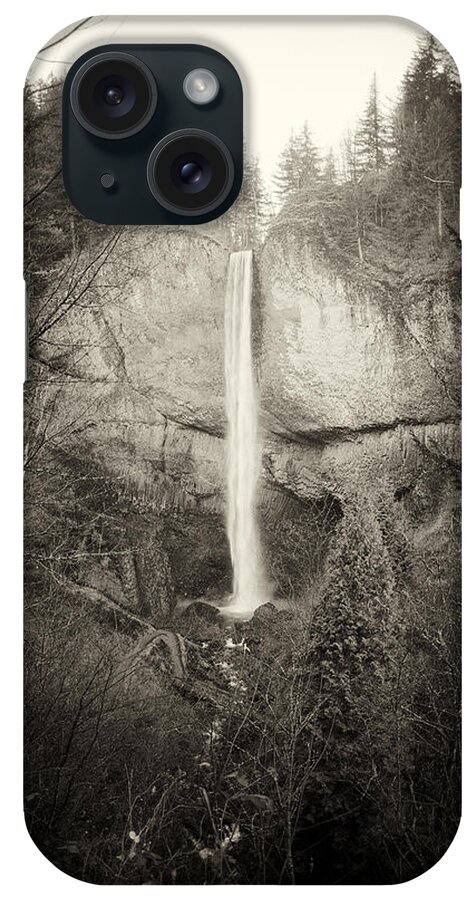 Vintage iPhone Case featuring the photograph Vintage Latourell Falls by Jon Ares