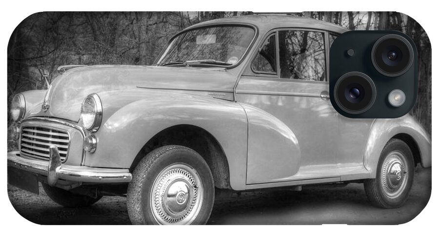 Morris Minor iPhone Case featuring the photograph Vintage Morris Minor Car by David Birchall