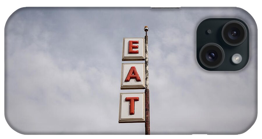 Diner iPhone Case featuring the photograph Vintage Road Sign by Bill Hornstein