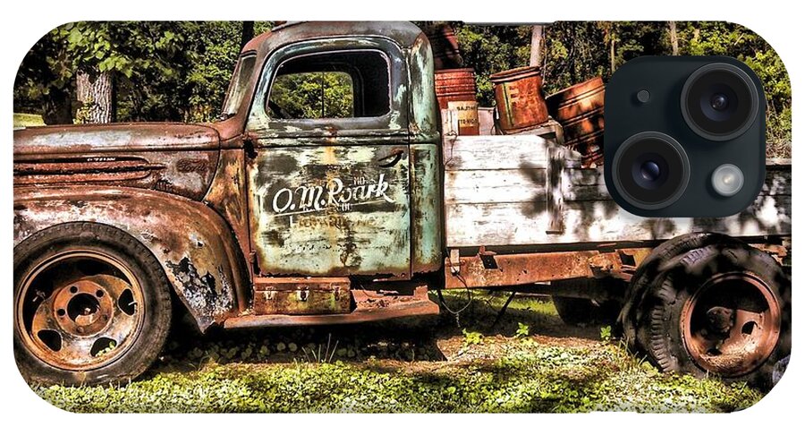 Vintage Old Truck iPhone Case featuring the photograph Vintage Rusty Old Truck 1940 by Peggy Franz