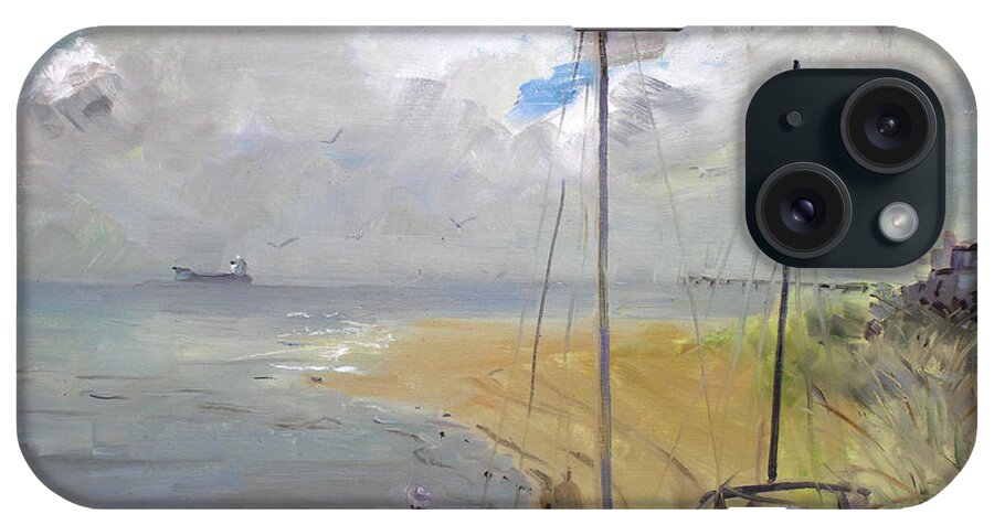 Virginia Beach iPhone Case featuring the painting Viola in Virginia Beach by Ylli Haruni